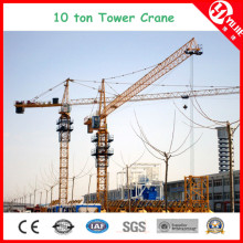 Qtz125 (6015) Carga máxima de 10 toneladas guindaste de torre estacionário para venda